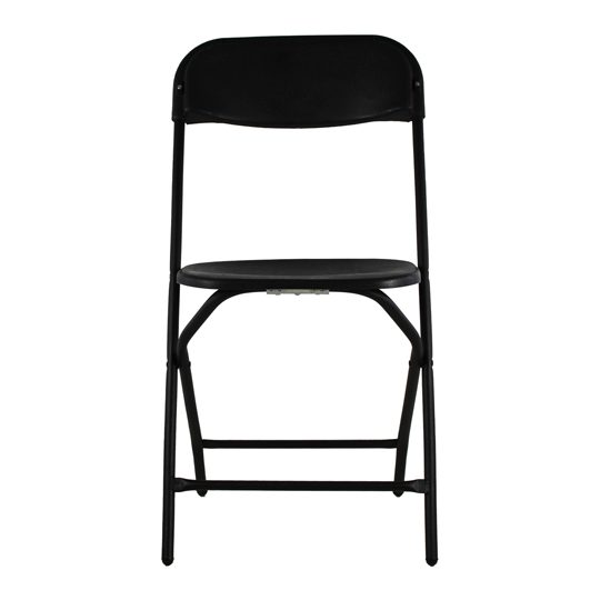 Silla de Visita Mundo In SILL0210345, Estructura Plegable de Acero con Asiento y Respaldo de Polipropileno, Dimensiones de 85.5 x 44 x 52 Centímetros, Color Negro, Pieza de 1 Unidad, SILL0210345