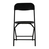 Silla de Visita Mundo In SILL0210345, Estructura Plegable de Acero con Asiento y Respaldo de Polipropileno, Dimensiones de 85.5 x 44 x 52 Centímetros, Color Negro, Pieza de 1 Unidad, SILL0210345