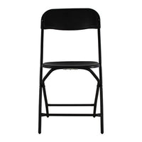 Silla de Visita Mundo In SILL0210345, Estructura Plegable de Acero con Asiento y Respaldo de Polipropileno, Dimensiones de 85.5 x 44 x 52 Centímetros, Color Negro, Pieza de 1 Unidad, SILL0210345
