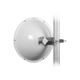 Antena direccional de Alto Rendimiento/ Parábola profunda para mayor aislamiento al ruido / 24.5 dBi / (4.9 - 6.4 GHz) / Conectores N-Hembra / Fácil Montaje y Soporte de acero inoxidable /  Radomo Incluido