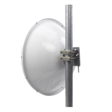 Antena Direccional de Alto Rendimiento/ Parábola profunda para mayor aislamiento al ruido / 29 dBi / 4.9 - 6.4 GHz / Conector de guía de onda para radios B5x y C5x / Fácil Montaje y Soporte de acero inoxidable / Radomo Incluido