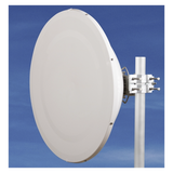 Antena direccional Alto Rendimiento / Parábola profunda para mayor aislamiento al ruido /4 ft / Guía de onda  para radio B5x y C5x / Ganancia de 35 dBi / Soporte de acero inoxidable / Polaridad en 90 ° y 45 ° / Incluye montaje.
