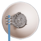 Antena parabólica 4 ft para radio B11 y AF11, ganancia de  40.5 ± 1 dBi, conector guía de onda, Alto aislamiento al ruido en enlaces vecinos, 10-12 GHz, Montaje de acero inoxidable incluido