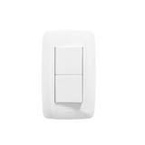 Apagador Escalera Doble de 10 A/ 127 V CA ~ 60 Hz / 1 1/2 Módulos / Color Blanco.