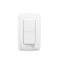 Apagador Escalera Doble de 10 A/ 127 V CA ~ 60 Hz / 1 1/2 Módulos / Color Blanco.