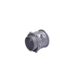 Conector 1 1/2" (38mm) pared delgada con tornillo galvanizado etiqueta verde