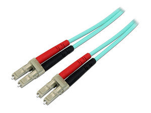 Cable de Fibra Óptica StarTech LC Duplex OM4 Multimodo 10m Verde