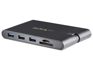 Docking Station STARTECH Thunderbolt 3, 4K, USB 3.0, USB-C, SD/micro SD, Negro, Windows/Mac, 7 Puertos