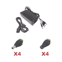 Epcom K2PLK12DC4CH adaptador e inversor de corriente Interior Negro