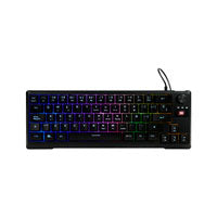 TECLADO VORAGO START THE GAME KB-506 TKL FACTOR 65%, RGB, RUEDA MULTIMEDIA, ALÁMBRICO , ANTI GHOSTING, USB NEGRO