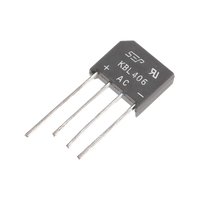 Puente Rectificador de Silicio, 4 Amp. 600 Volt, Fase Sencilla, Encapsulado KBL.