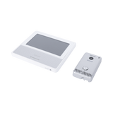 KIT DE VIDEOPORTERO IP COLOR BLANCO / Apertura con app / Súper elegante / Monitor WIFI /  Alimentación 110vca