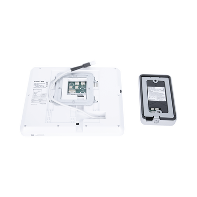 KIT DE VIDEOPORTERO IP COLOR BLANCO / Apertura con app / Súper elegante / Monitor WIFI /  Alimentación 110vca