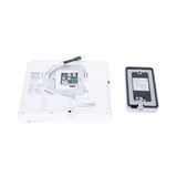 KIT DE VIDEOPORTERO IP COLOR BLANCO / Apertura con app / Súper elegante / Monitor WIFI /  Alimentación 110vca