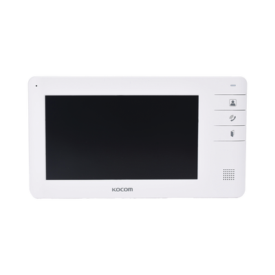 Kocom Monitor de Videoportero / 7 Pulgadas / 2 Frentes de Calle KCVS701EBC