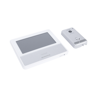 KIT DE VIDEOPORTERO IP COLOR BLANCO / Apertura con app / Súper elegante / Monitor WIFI /  Alimentación 110vca
