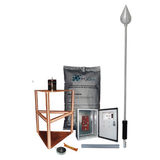 Total Ground Kit de Pararrayos / 200 m Diámetro de Protección / 656 pies Alcance KDA-03