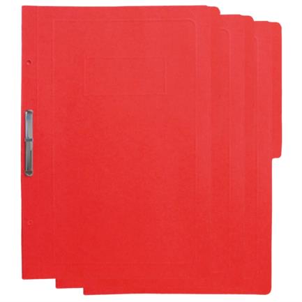 Carpeta Pressboard Kyma C/Broche 8cm Tamaño Oficio Rojo, Paquete C/3, Resistente al Agua