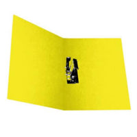 Carpeta Pressboard Kyma Tamaño Carta Amarillo, Con Palanca, 3 Anillas