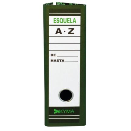 Registrador Kyma Tamaño Esquela Verde Jaspeado, 200 Hojas, 80g, 21x33cm
