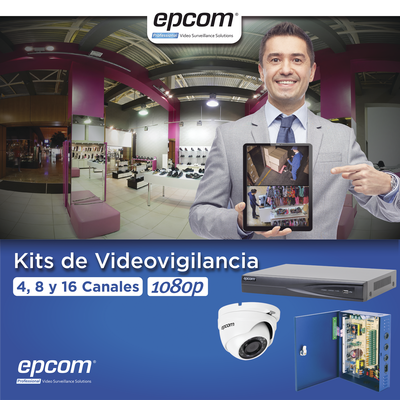 Epcom KEVTX8T16EW kit de videovigilancia Alámbrico 16 canales