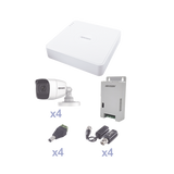 Epcom KEVTX8T4BG/A kit de videovigilancia Alámbrico 4 canales