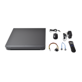 KIT TurboHD 1080p / DVR 8 Canales / 4 Cámaras Bala (exterior 2.8 mm) / 4 Cámaras Eyeball (exterior 2.8 mm) / Transceptores / Conectores / Fuente de Poder Profesional hasta 15 Vcc para Largas Distancias