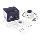 KIT TurboHD 1080p / DVR 8 Canales / 4 Cámaras Bala (exterior 2.8 mm) / 4 Cámaras Eyeball (exterior 2.8 mm) / Transceptores / Conectores / Fuente de Poder Profesional hasta 15 Vcc para Largas Distancias