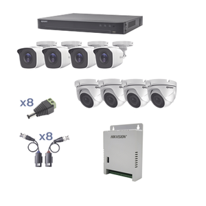 Epcom KEVTX8T4BW/4EW kit de videovigilancia Alámbrico 8 canales