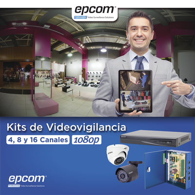 Epcom KEVTX8T8B/8EW kit de videovigilancia Alámbrico 16 canales