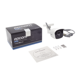 KIT TurboHD 1080p / DVR 8 Canales / 8 Cámaras Bala (exterior 2.8 mm) / Transceptores / Conectores / Fuente de Poder Profesional hasta 15 Vcc para Larga Distancias