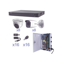 Epcom KEVTX8T8B/8EW kit de videovigilancia Alámbrico 16 canales