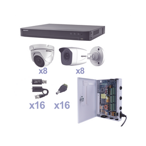 Epcom KEVTX8T8B/8EW kit de videovigilancia Alámbrico 16 canales