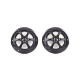 Par de altavoces fabricado en grado marinos en color negro de 6.5"  de 100 W de entrada máxima