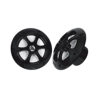 Par de altavoces fabricado en grado marinos en color negro de 6.5" de 100 W de entrada máxima