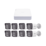 Hikvision Kit de Videovigilancia IP / NVR 8 Canales PoE / 8 Cámaras Bala 2 Megapixel KIPCV2M/8B