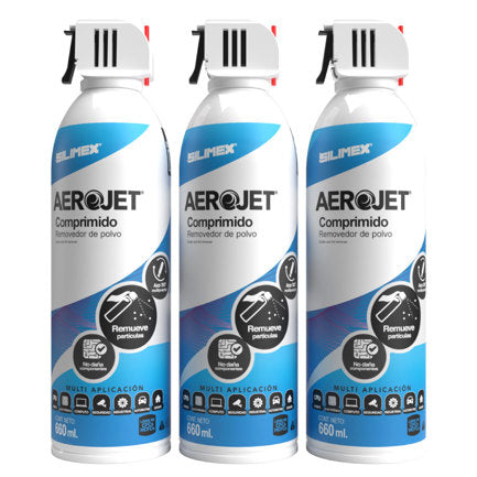 Silimex Aerojet 360º limpiador de aire comprimido 660 ml, KIT-002 | Limpiadores de aire comprimido