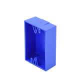 Caja trasera de montaje color azul para estaciones de parada STOPPER
