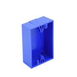 Caja trasera de montaje color azul para estaciones de parada STOPPER