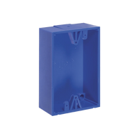 Caja trasera de montaje color azul para estaciones de parada STOPPER