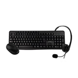 Acteck AC-931687 teclado Oficina USB QWERTY Negro