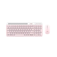 Acteck Creator Virtuos Silk MK720 teclado Ratón incluido Universal Bluetooth Español Rosa, Blanco