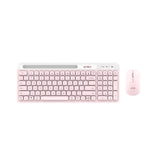 Acteck Creator Virtuos Silk MK720 teclado Ratón incluido Universal Bluetooth Español Rosa, Blanco