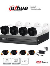 Dahua Technology KIT/XVR1B04H-I/4-B2A51N-0280B-S2 kits de videovigilancia Alámbrico Si Si Bala (forma)
