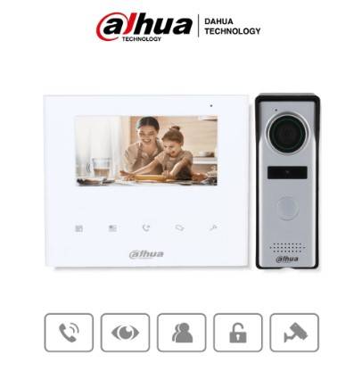 Videoportero Dahua Technology DHI-KTA04 con Pantalla LCD 7'', Visión Nocturna IR 5m, Resistente al Agua IP65