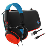 4Gamers SWL-50-4G auricular y casco Auriculares Alámbrico Diadema Juego USB Tipo C Negro, Azul, Rojo