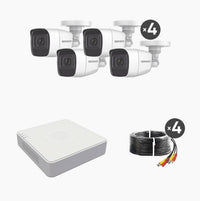 Kit de videovigilancia HIKVISION B8-KIT-MIC, 4 Cámaras, 1920 x 1080 Pixeles