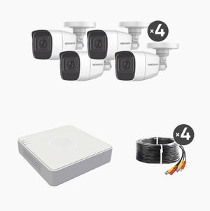 Kit de videovigilancia HIKVISION B8-KIT-MIC, 4 Cámaras, 1920 x 1080 Pixeles