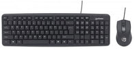 Manhattan Juego de teclado y mouse óptico, cableados Teclado Universal Alámbrico USB Interruptor de membrana