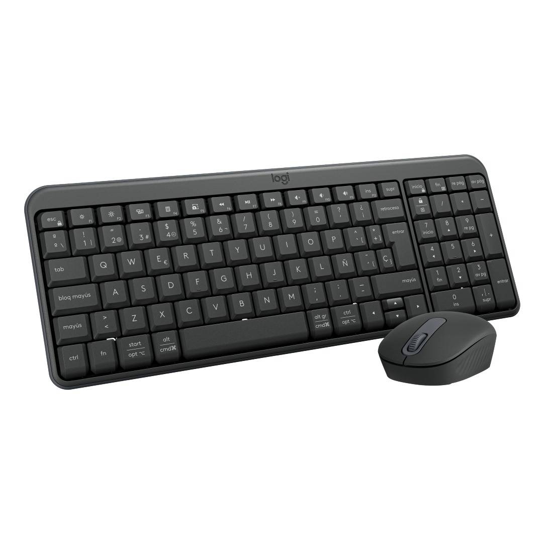 Logitech Kit Teclado y Mouse MK250, Inalámbrico, 2.4 GHz, Ergonomía